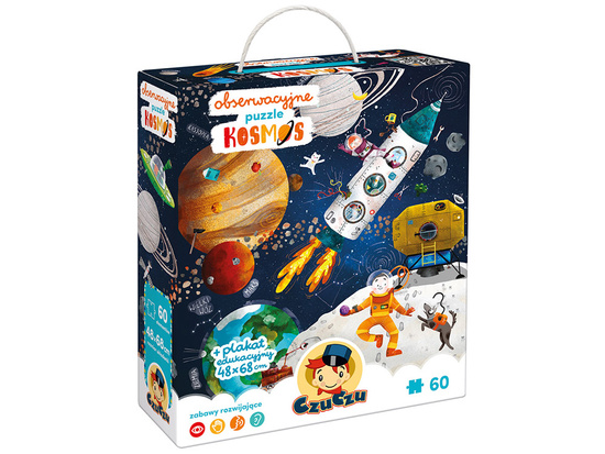 CzuCzu Observational puzzle Space 60 pieces + educational poster ZA5560