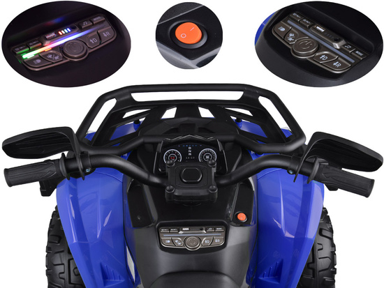 Duży quad na akumulator dla dziecka 4x4 PA0328 Niebieski  
