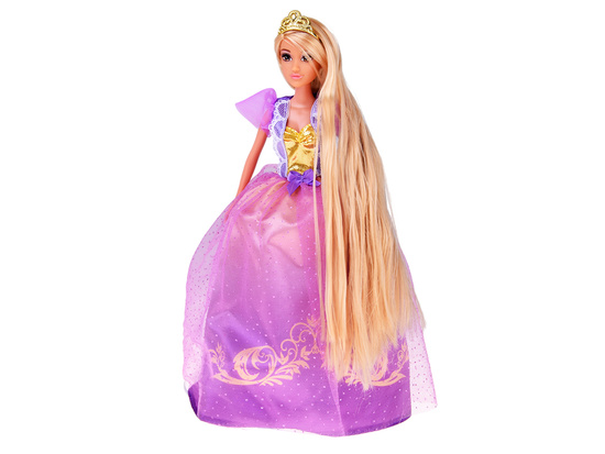 Long-haired princess doll in a ball gown + accessories ZA5704