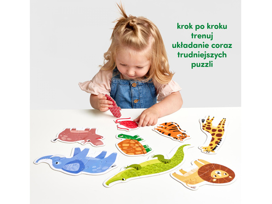 CzuCzu Progressive Puzzle Wild Animals 8 Puzzles 2+ ZA6095