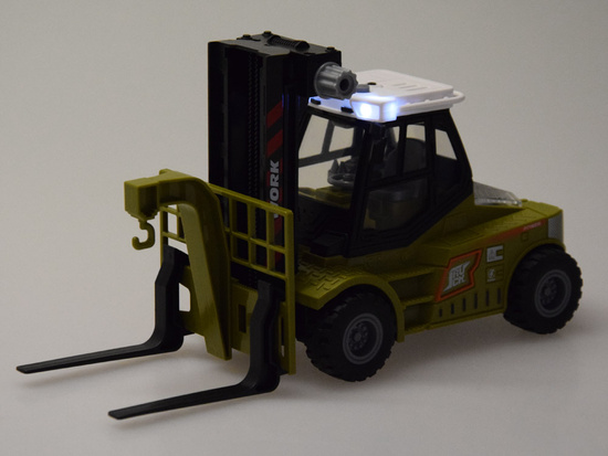 FORKLIFT with moving forks + light and sound effects ZA5978
