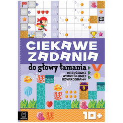 Aksjomat Ciekawe zadania do głowy łamania. Krzyżówki, wykreślanki, szyfrogramy 10+ KS1046