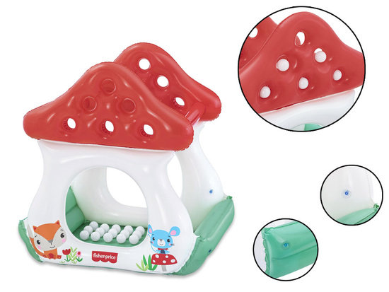 Bestway Dmuchany basen z kulkami GRZYBEK MUCHOMOREK Fisher Price 93570