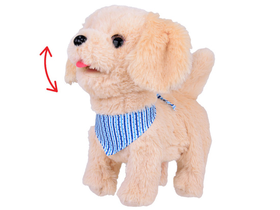 Interactive Plush Biscuit Dog TINKA Walks Barks Licks ZA5366