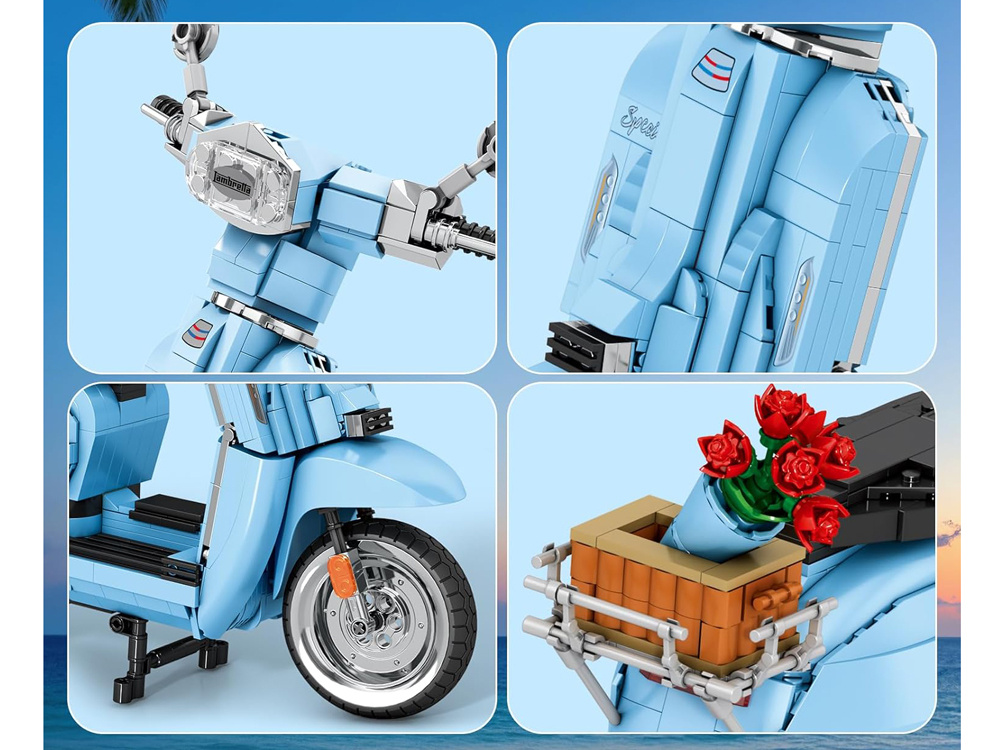 Klocki licencjonowane Włoski SKUTER Lambretta V 200 Special 1169-ele ZA5795 pol_pl_Klocki-licencjonowane-Skuter-Lambretta-V-200-Special-1169-ele-ZA5795-22477_5