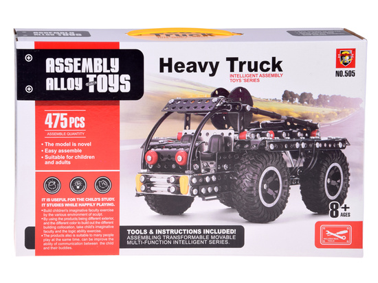 Metal construction blocks off-road TRUCK + tools 475pcs ZA5899