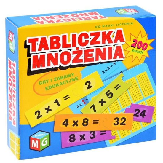 Multigra Edukacyjna gra do nauki matematyki TABLICZKA MNOŻENIA GR0458
