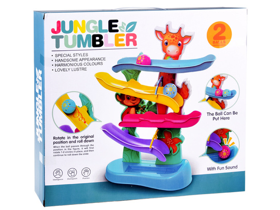 Colorful Interactive Ball Track with Sound JUNGLE ZA4375