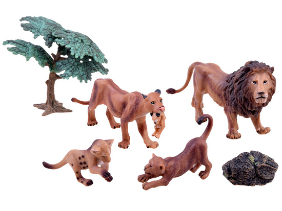 SAFARI ANIMALS SERIES Lion Family Figurine Set ZA2990 COLLECTION