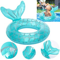 Inflatable ring with fin, 60 cm in diameter