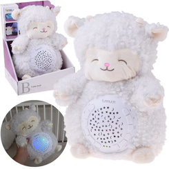 Soft SHEEP Star Projector - 20 different lullabies + sounds ZA5750
