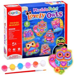 A creative set of owl magnets Do it yourself ZA3771