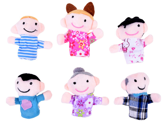 Family finger puppets 6 pcs ZA3970