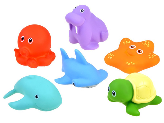 Rubber sea animals set of 6 A3510