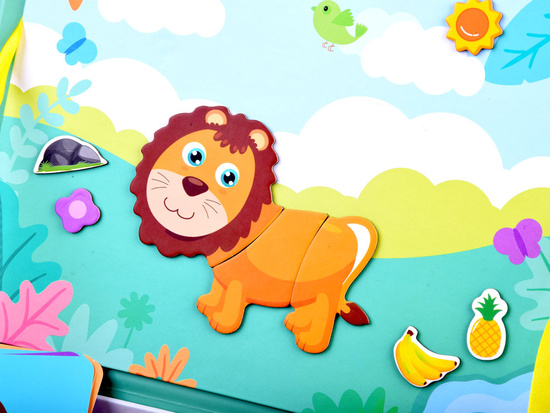 Magnetic puzzle book ANIMALS ZOO ZA3768