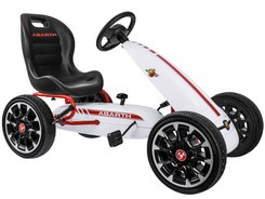 Licensed ABARTH pedal gokart for children 30kg Soft wheels PA0167