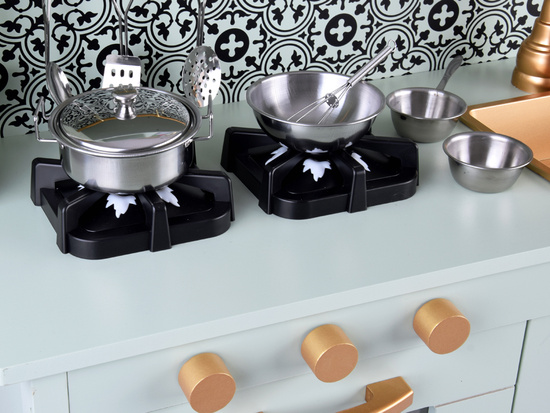Beautiful Mint wooden kitchen for children ZA4128