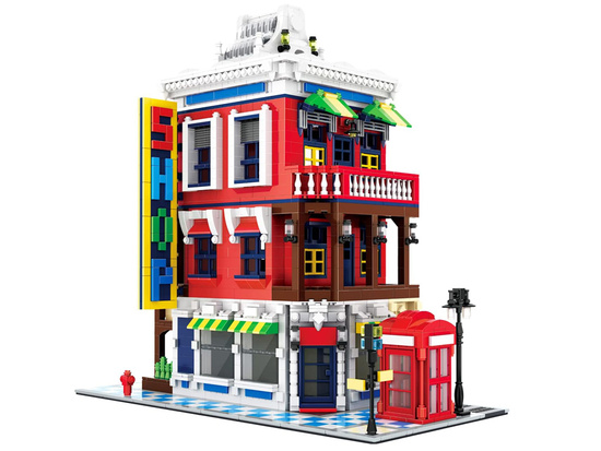 Blocks SERIES World-architecture style CORNER SHOP London 2347ele ZA5748