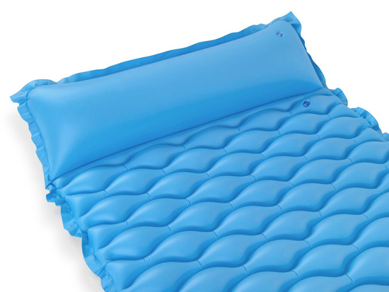 Bestway Dmuchany materac do wody ZWIJANY 213x86cm NIEBIESKI 44020