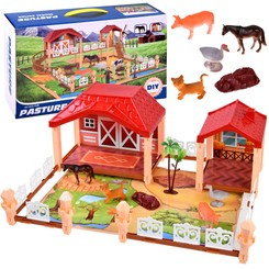 Large set farm pasture animals 2in1 ZA4291