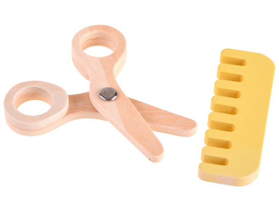 Barber a set of wooden toys ZA4120