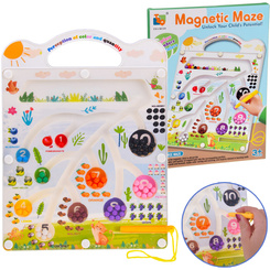 Magnetic puzzle board maze learning colors counting ZA5741