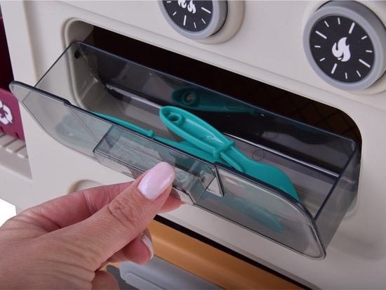 interactive brown kitchen for children + effects: light and sound pair ZA5766