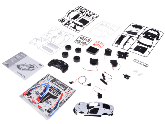 Rastar 1:18 model to assemble BMW M8 GTE remote-controlled car RC0708