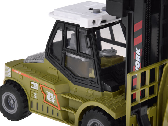 FORKLIFT with moving forks + light and sound effects ZA5978