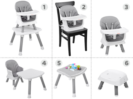 High chair, feeding chair Set 6in1 ZA4142