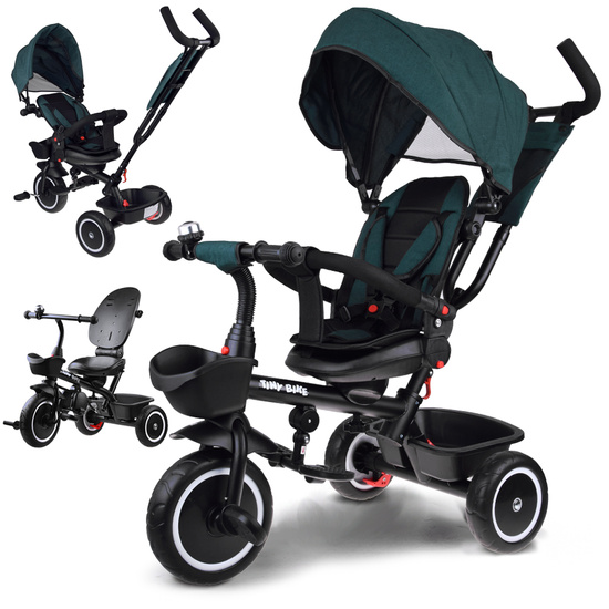 Children's three-wheeled bicycle Tiny Bike 3in1 with a roof ROTATABLE SP0650