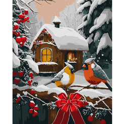 Painting by numbers 40x50 cm KHO6534 Snow fairy tale AP0108