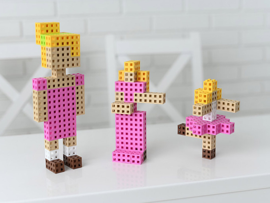 Colorful Cube Pink Meli Blocks 100 pieces ZA 5667