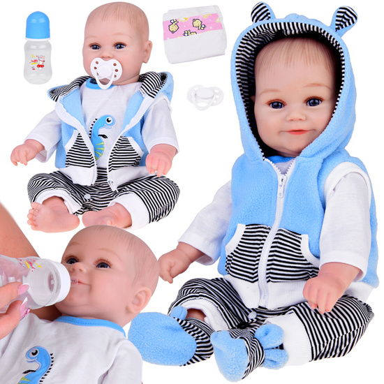 Realistic Doll Boy 50cm Adorable baby babbles and laughs ZA5357