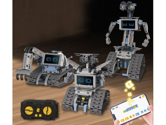 5-in-1 Remote Controlled Building Blocks - Build ROBOTS and Bring Them to Life! RC0742