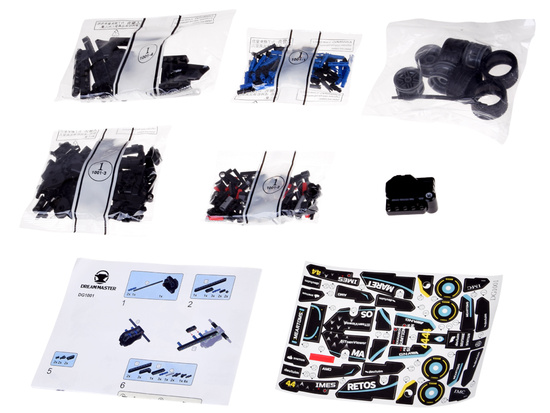 BOLID Formula 1 technical blocks 268-piece pull-back drive stickers ZA5728