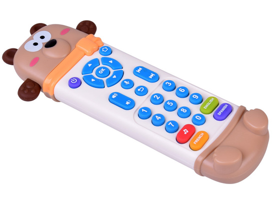 Interactive remote control - 2-in-1 TEDDY BEAR teether for children + funny sounds ZA6017