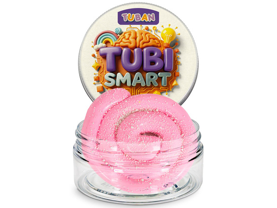 Tubi Smart plastelina sensoryczna Milky Pink rozciąga się strzela odbija się ZA6129