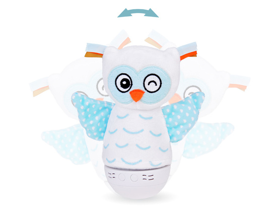 Plush Owl Color Changing Night Light + Music Box ZA5190