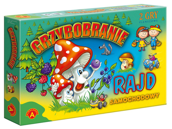 Board game 2 games Mushroom picking + Rally 2in1 GR0581