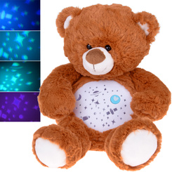 Teddy bear star projector with lullabies and sleep lamp ZA5713