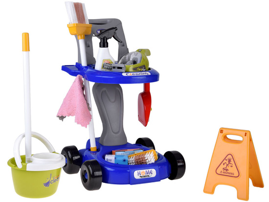 Children's cleaning set - trolley with accessories and vacuum cleaner ZA5873