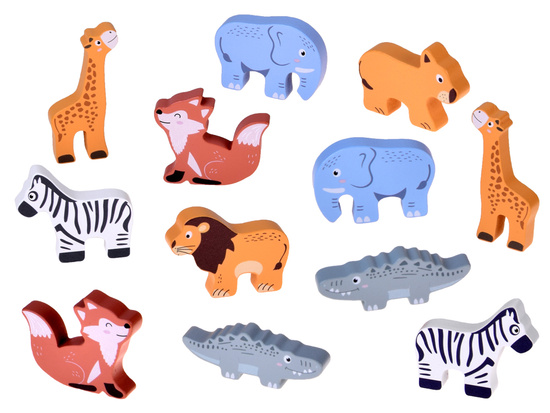 Wooden Noah’s Ark + Animal Figures Educational Toy Sorter ZA5931