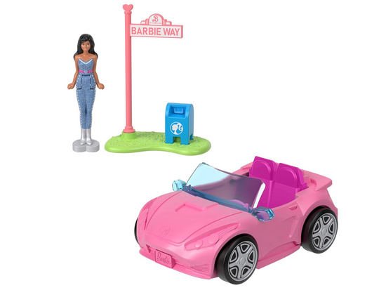Mattel Mini Barbie Land Doll Driver Vehicle + Convertible Car ZA6038 F