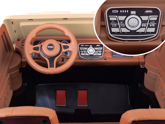 Duże auto  PICKUP na akumulator elektryczne dla dzieci 2os 4x4 paka PA0329