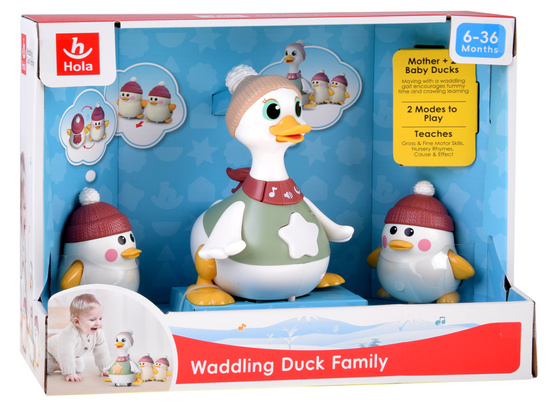 Interactive Duck Family Walking duck with baby ducklings ZA5422