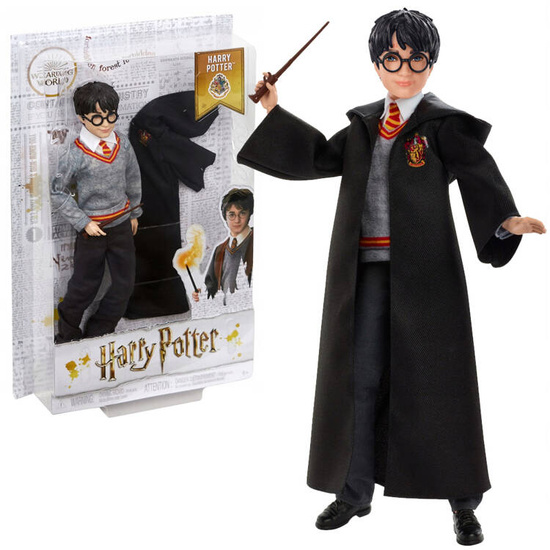 Harry Potter doll in Gryffindor school robes + wand FYM50  ZA5093 