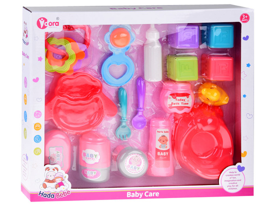 A set of accessories for a baby doll, potty blocks, duck ZA4800