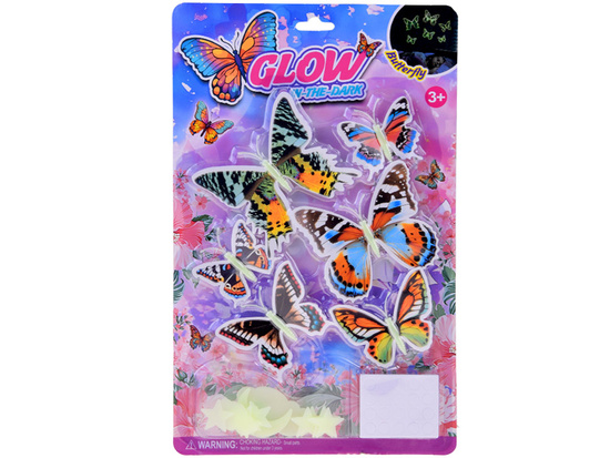 Magical Fluorescent Butterflies and Stars – Glowing Stickers ZA5681