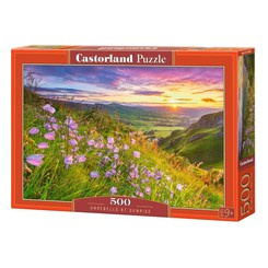 Puzzle 500 pieces B-53681 Harebells at Sunrise landscape